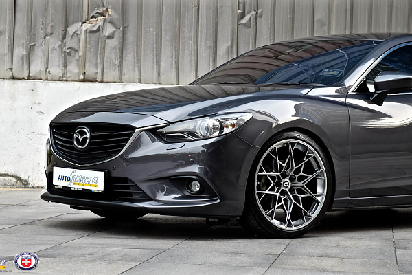 Фото дисков HRE FF11 Серебро на Mazda 6 III (GJ)