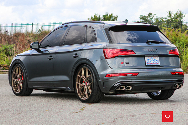 Фото дисков Vossen HF-5 Сатиновая бронза на Audi Q5 (FY)