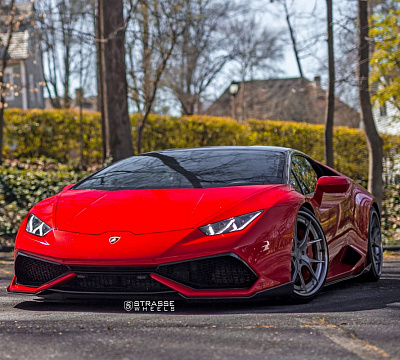 Фото дисков Strasse Wheels SM5R Deep Concave FS на Lamborghini Huracan