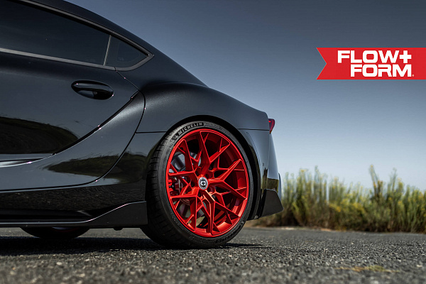 Фото дисков HRE FF10 Красный сатин на Toyota Supra A90