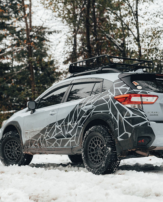 Фото дисков BOXER Черный сатин на Subaru XV GT