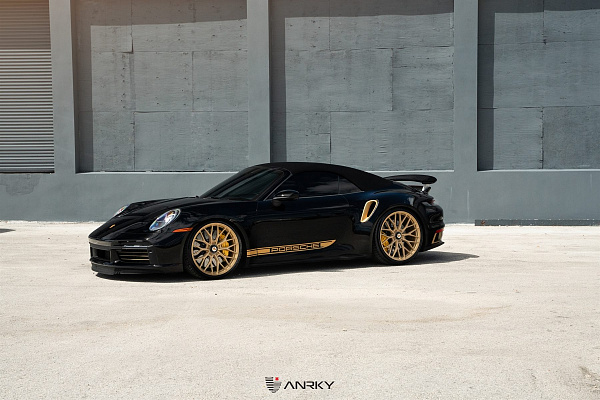 Фото дисков Anrky AN10 Сатиновое золото на Porsche 911 VIII