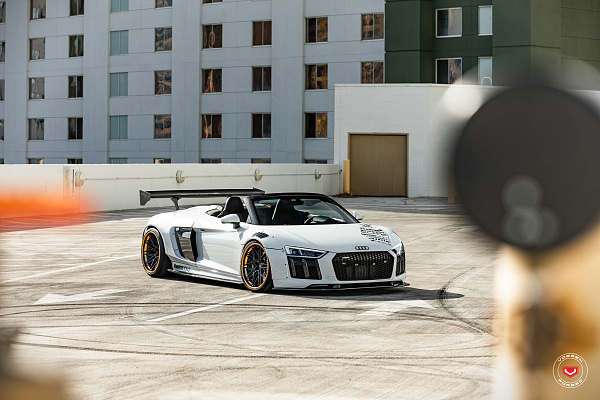 Фото дисков Vossen EVO-5R (3-Piece) Черный сатин на Audi R8 (4S)