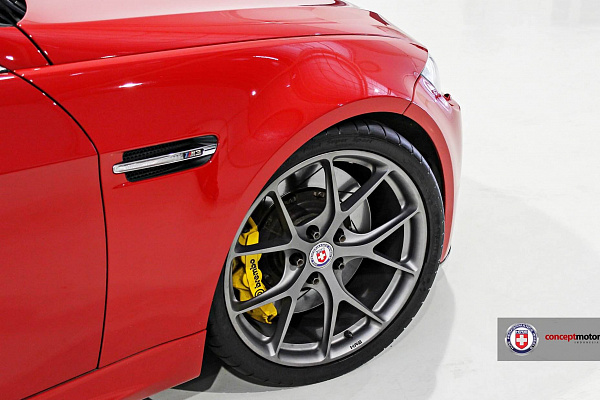Фото дисков HRE P101 Сатиновый графит на BMW 3/M3 (E90)