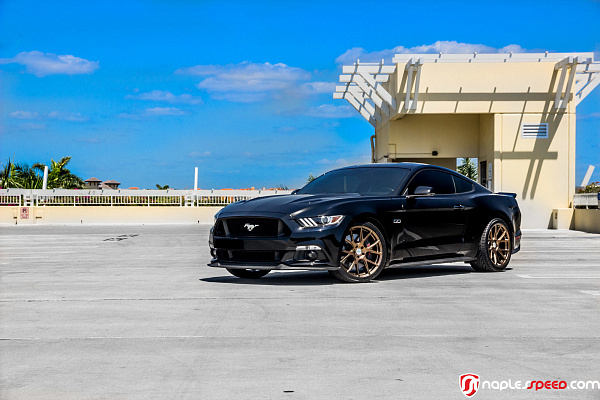 Фото дисков Vossen VFS-10 Глянцевая бронза на Ford Mustang VI