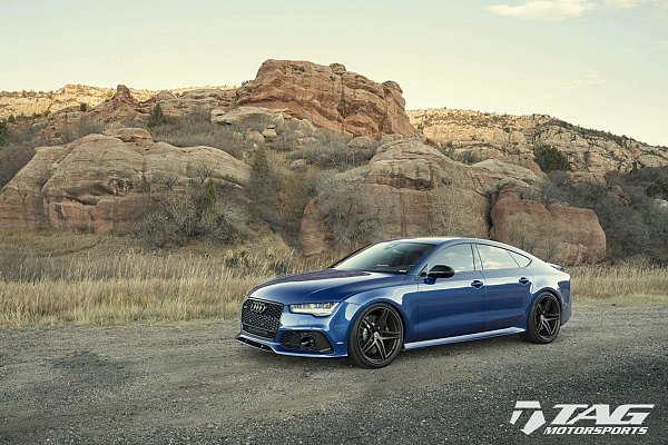 Фото дисков HRE P107 Сатиновая бронза на Audi A/RS 7 (4G)