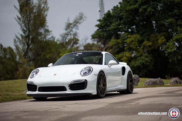 Фото дисков HRE P101 Сатиновая темная бронза на Porsche 911 VII