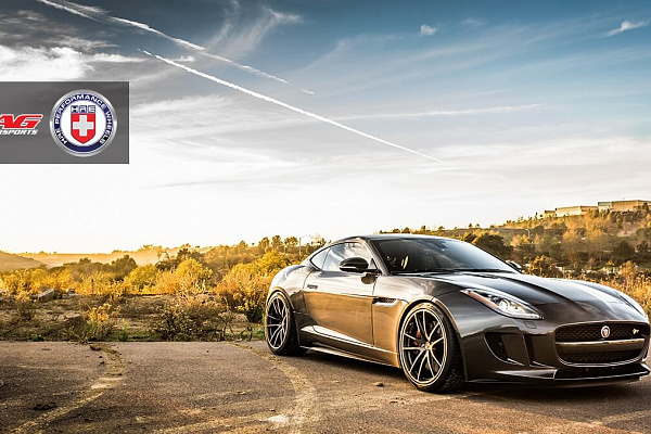 Фото дисков HRE P104 Сатиновая бронза на Jaguar F-Type