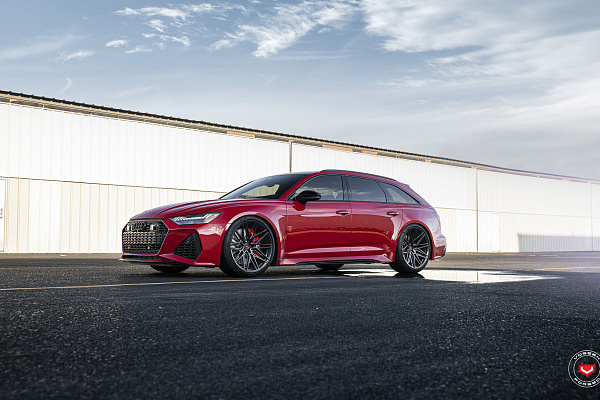 Фото дисков Vossen EVO-5R Черный глянец на Audi A/RS 6 (C8)