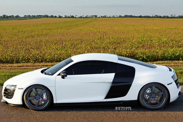Фото дисков Strasse Wheels S5 Signature Черный сатин на Audi R8 (Typ 42)