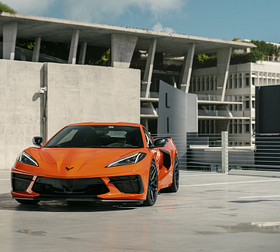 Фото дисков Vossen EVO-5 на Chevrolet Corvette C8