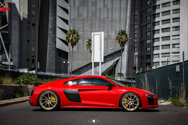 Фото дисков Anrky AN23 Сатиновая шампань на Audi R8 (4S)