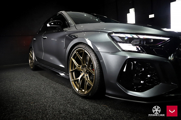 Фото дисков Vossen HF-5 Сатиновая бронза на Audi A/S/RS 3 (8Y)
