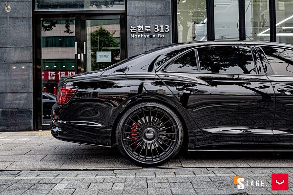 Фото дисков Vossen HF-8 Черный сатин на Bentley Flying Spur III