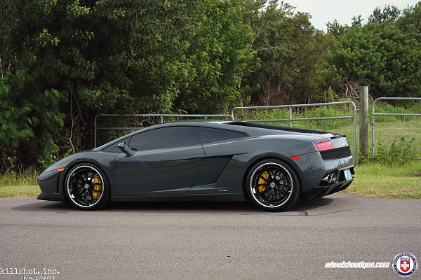 Фото дисков HRE S201 Черный глянец на Lamborghini Gallardo