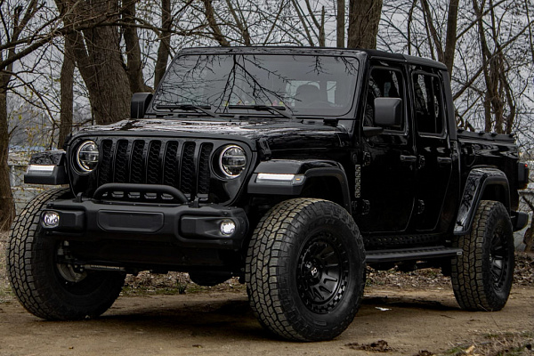 Фото дисков Black Rhino BARRAGE Черный матовый на Jeep Gladiator II (JT)