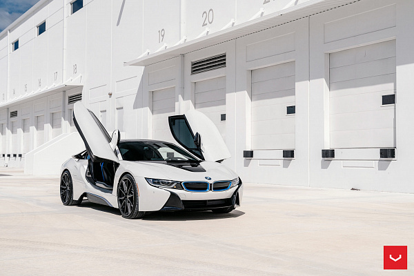 Фото дисков Vossen HF-3 Черный сатин на BMW i8