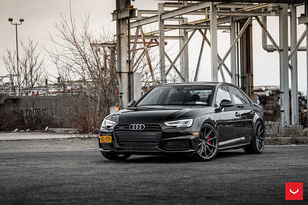 Фото дисков Vossen HF-3 Глянцевый графит на Audi A/S/RS 4 (B9)