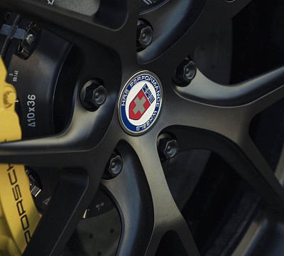 Фото дисков HRE P101 на Porsche Cayman II