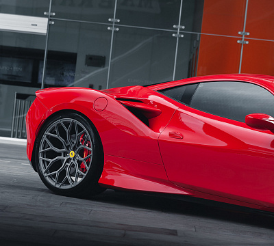 Фото дисков Vossen S17-01 на Ferrari F8
