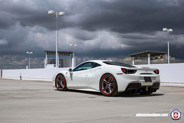 Фото дисков HRE S207 Сатиновый графит на Ferrari 488