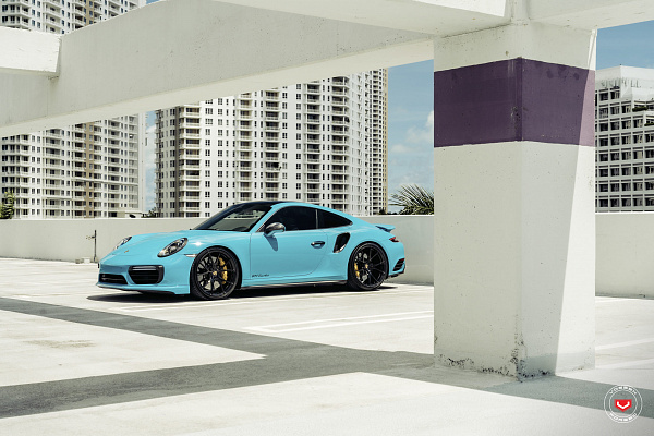 Фото дисков Vossen RS19 Черный глянец на Porsche 911 VIII