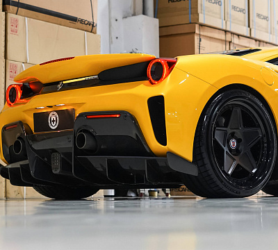 Фото дисков HRE 505 на Ferrari 488