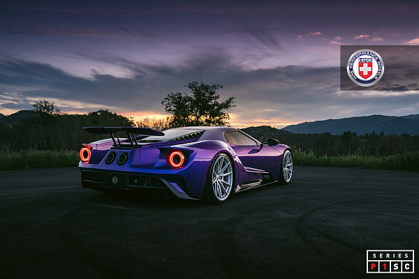 Фото дисков HRE P104SC Глянцевый лак на Ford GT II