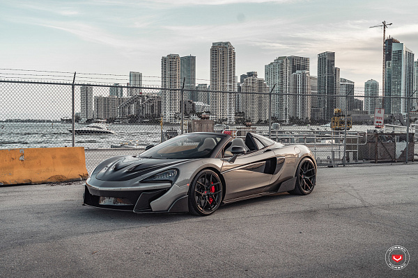 Фото дисков Vossen S21-01 Черный глянец на McLaren 570S