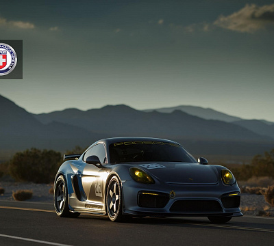 Фото дисков HRE C105 на Porsche Cayman II