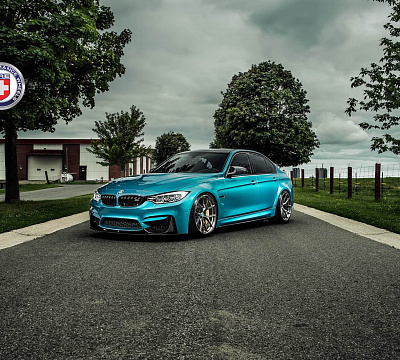 Фото дисков HRE P101 на BMW 3/M3 (F3x/F80)