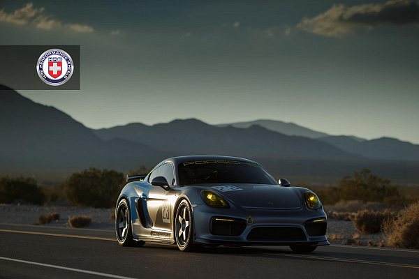 Фото дисков HRE C105 Матовый графит на Porsche Cayman II