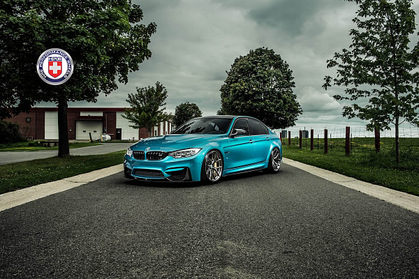 Фото дисков HRE P101 Глянцевый темный лак на BMW 3/M3 (F3x/F80)
