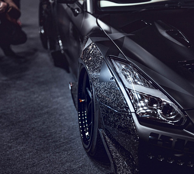 Фото дисков Brixton Forged PF5 на Nissan GT-R