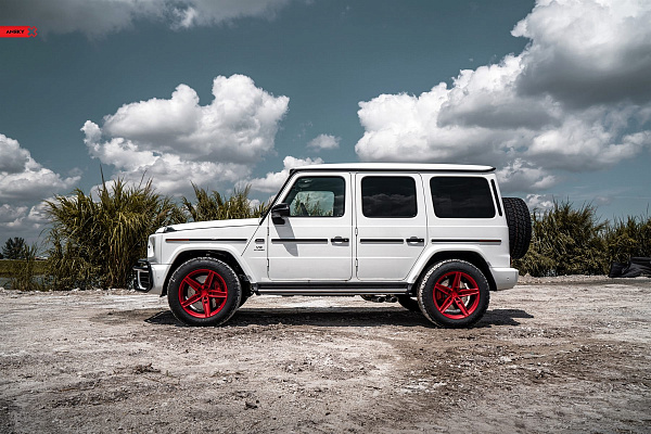 Фото дисков Anrky AN15 Красный сатин на Mercedes-Benz G-Class III