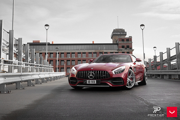 Фото дисков Vossen HF-5 Серебро на Mercedes-Benz AMG GT I