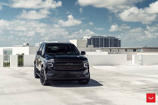 Фото дисков Vossen HF6-4 Черный глянец на Chevrolet Tahoe V