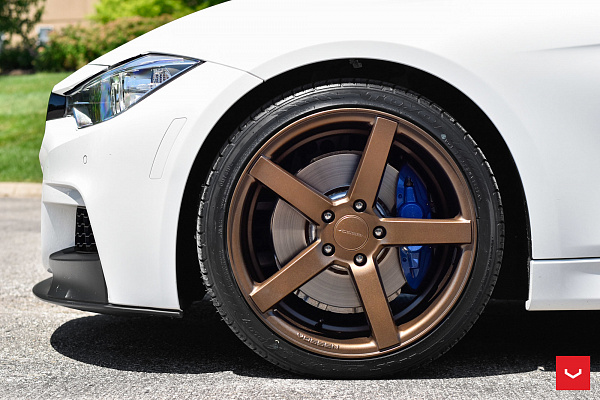 Фото дисков Vossen CV3 Сатиновая бронза на BMW 3/M3 (F3x/F80)
