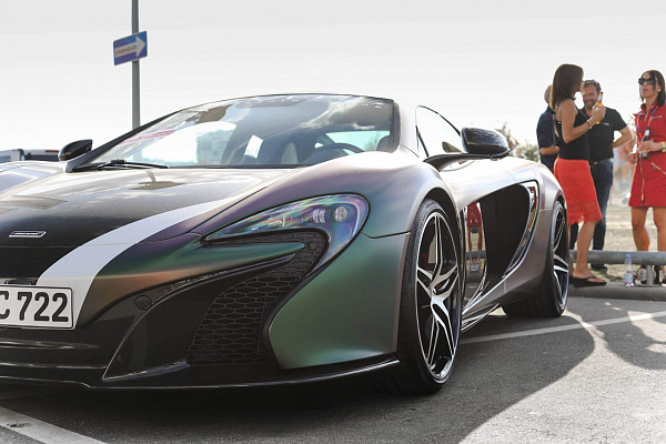 Фото дисков HRE P107 Алмазная проточка на McLaren 650S