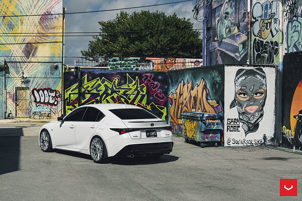 Фото дисков Vossen HF-4T Полированный лак на Lexus IS III
