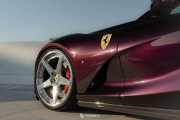 Фото дисков Anrky RS5.3 Полированный лак на Ferrari 812