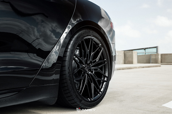 Фото дисков Anrky S1-X1 Черный сатин на Tesla Model S