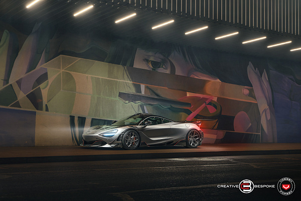 Фото дисков Vossen EVO-3R (3-Piece) Глянцевый темный лак на McLaren 720S