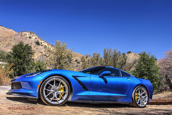 Фото дисков HRE P101 Глянцевый тонированный лак на Chevrolet Corvette C7