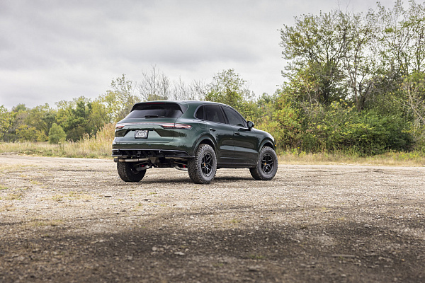 Фото дисков Black Rhino STALLBERG Черный сатин на Porsche Cayenne II