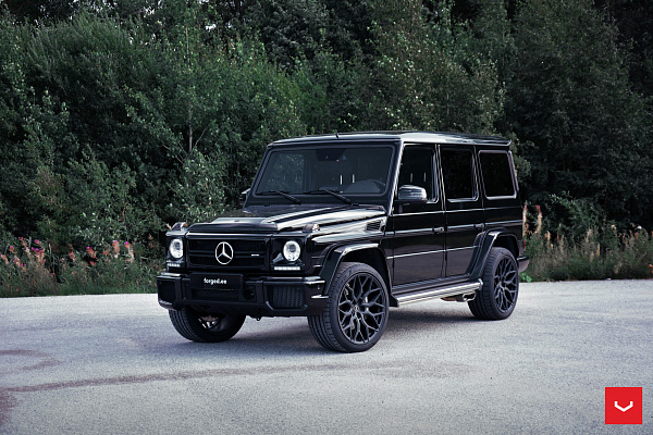 Фото дисков Vossen HF-2 Черный сатин на Mercedes-Benz G-Class II