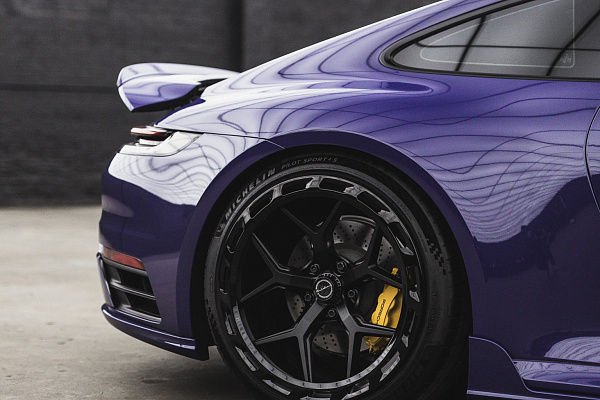 Фото дисков Brixton Forged PF7 Aerotech Черный сатин на Porsche 911 VIII