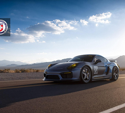 Фото дисков HRE C105 на Porsche Cayman II