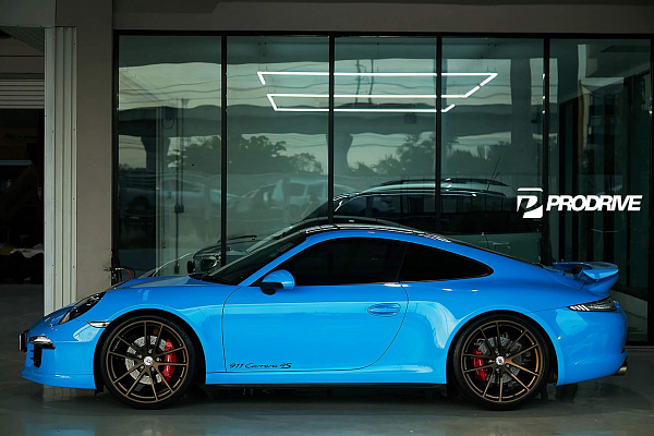 Фото дисков HRE P104 Сатиновая бронза на Porsche 911 VII