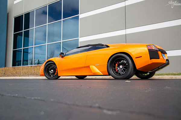 Фото дисков HRE 303 Черный сатин на Lamborghini Murcielago